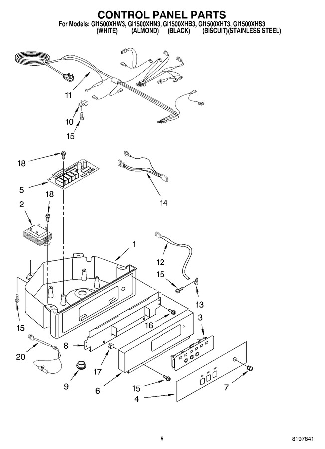 Diagram for GI1500XHB3