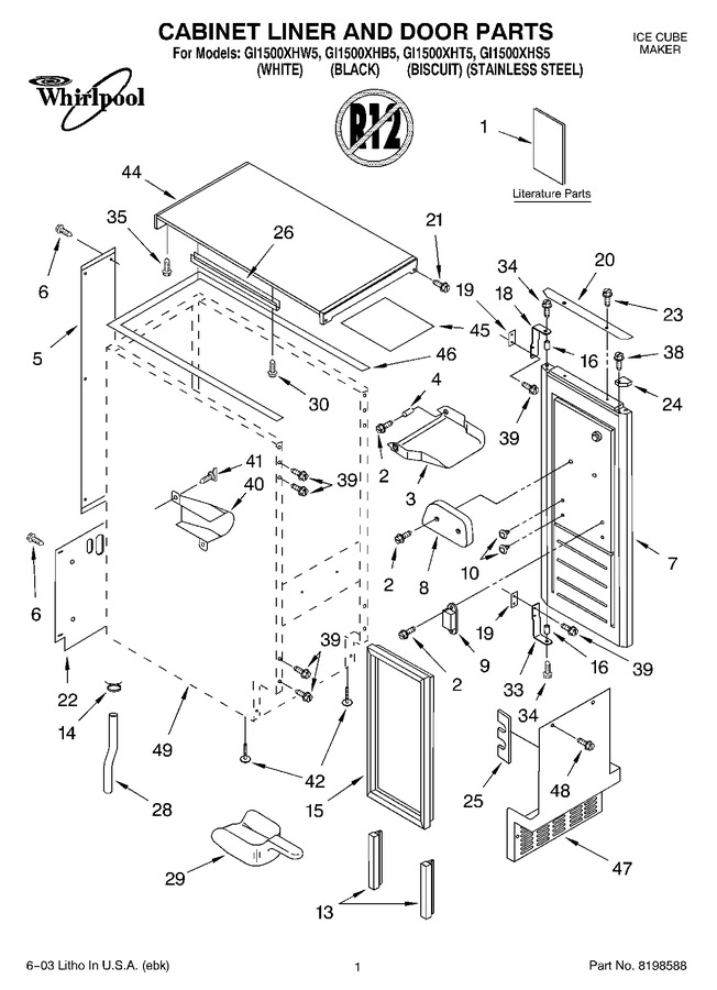 Diagram for GI1500XHT5