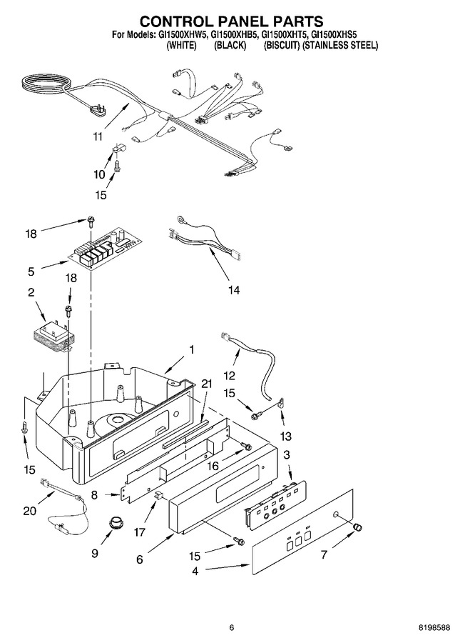 Diagram for GI1500XHB5