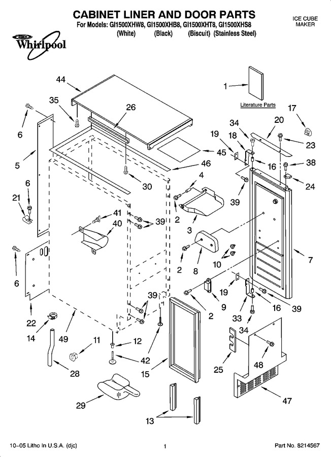 Diagram for GI1500XHW8