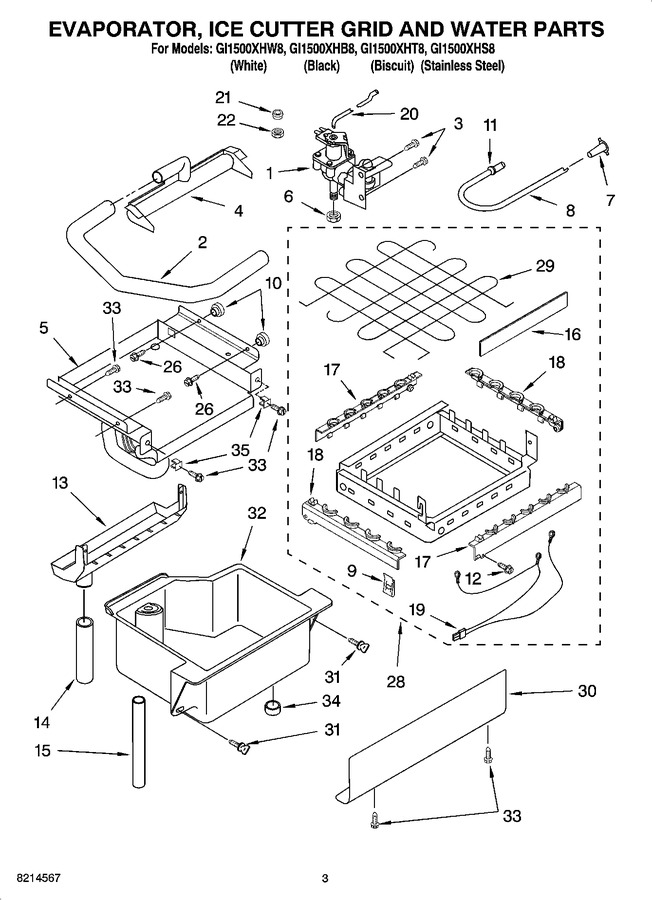 Diagram for GI1500XHW8