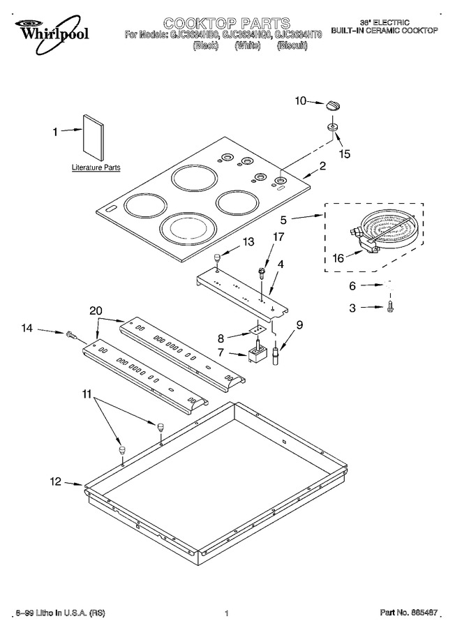 Diagram for GJC3634HB0