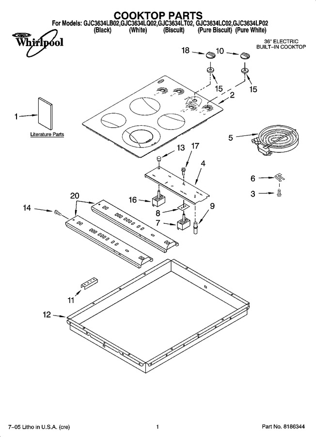 Diagram for GJC3634LB02