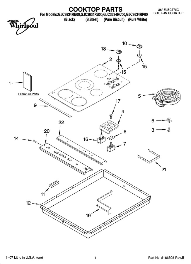 Diagram for GJC3634RB00