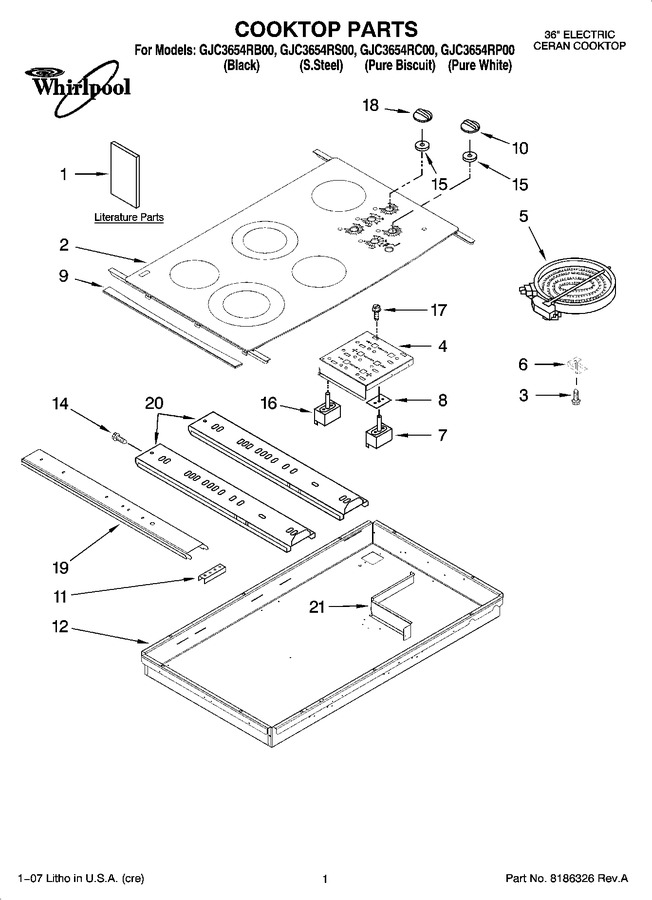 Diagram for GJC3654RC00