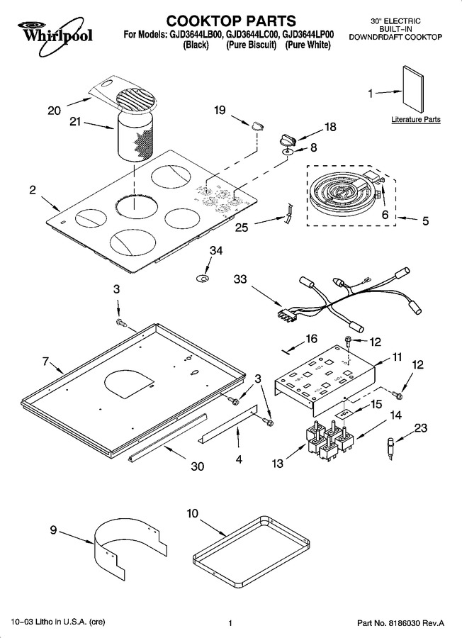 Diagram for GJD3644LP00