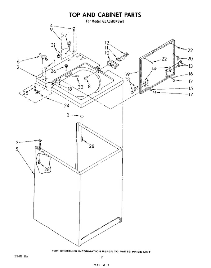 Diagram for GLA5580XSG0
