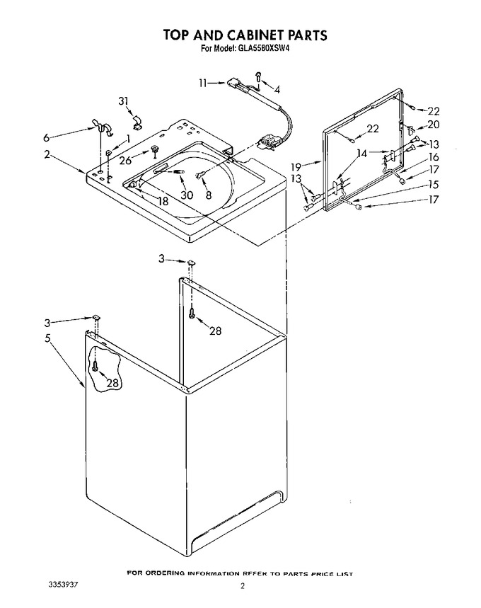 Diagram for GLA5580XSG4