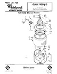 Diagram for 01 - Tub And Basket, Literature