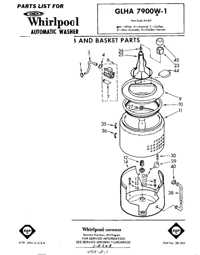 Diagram for GLHA7900W1