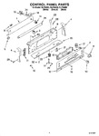 Diagram for 02 - Control Panel Parts