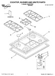 Diagram for 01 - Cooktop, Burner And Grate Parts