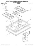Diagram for 01 - Cooktop, Burner And Grate Parts