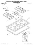 Diagram for 01 - Cooktop, Burner And Grate Parts