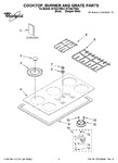 Diagram for 01 - Cooktop, Burner And Grate Parts