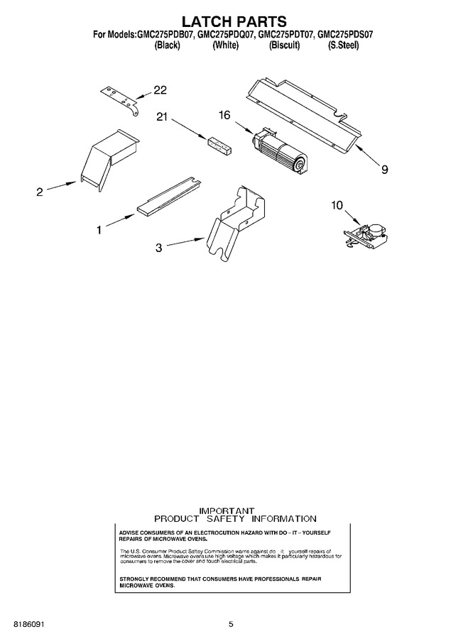 Diagram for GMC275PDQ07