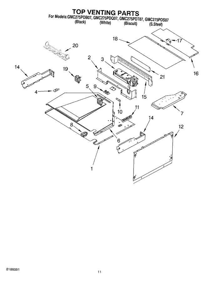 Diagram for GMC275PDT07