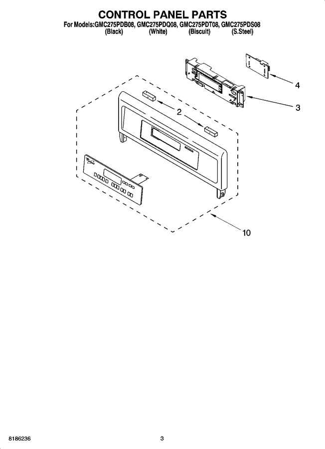 Diagram for GMC275PDQ08