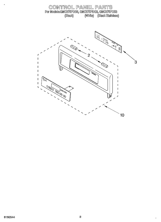 Diagram for GMC275PDQ3