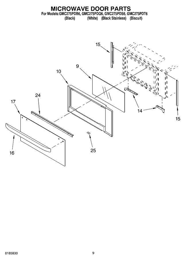 Diagram for GMC275PDQ6