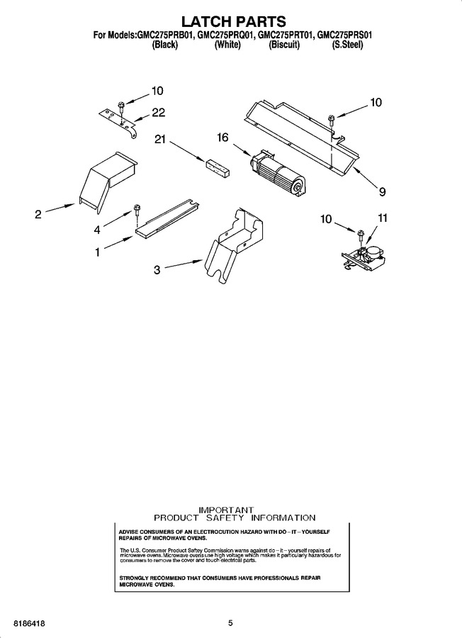 Diagram for GMC275PRT01