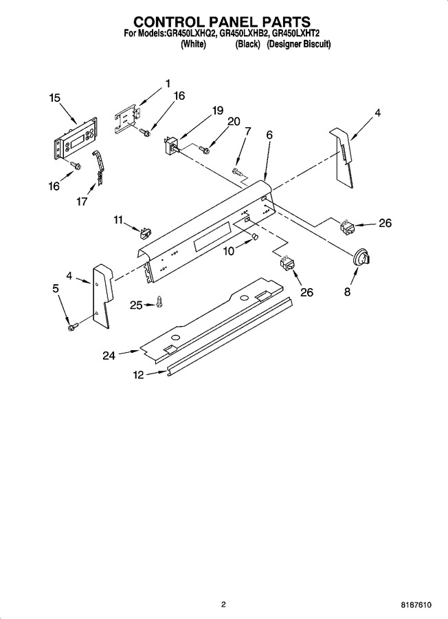 Diagram for GR450LXHT2