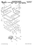 Diagram for 01 - Cooktop Parts