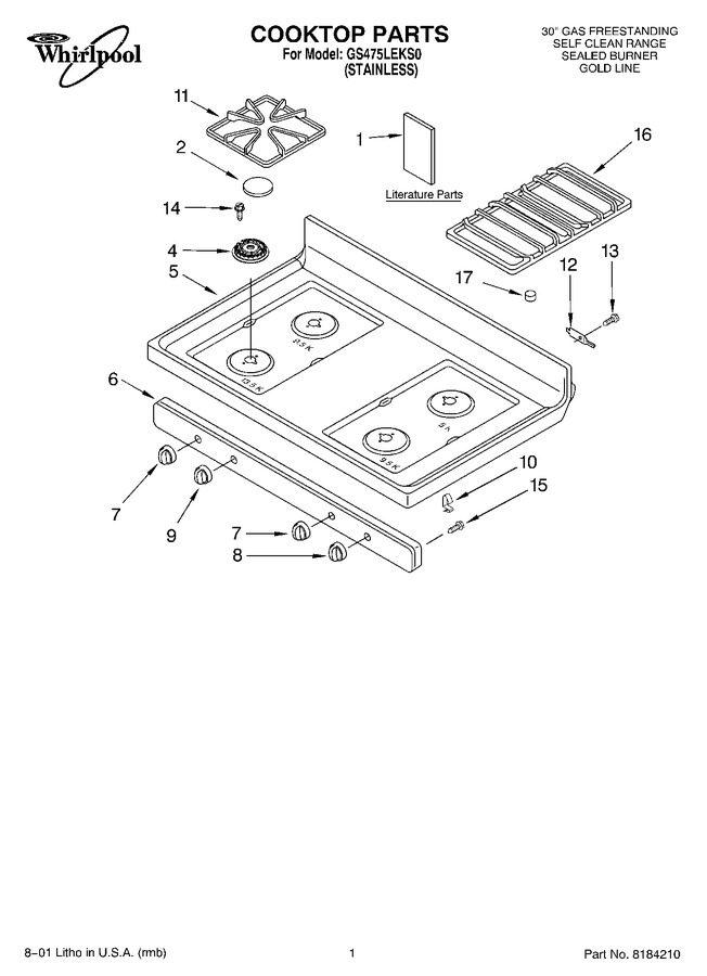 Diagram for GS475LEKS0