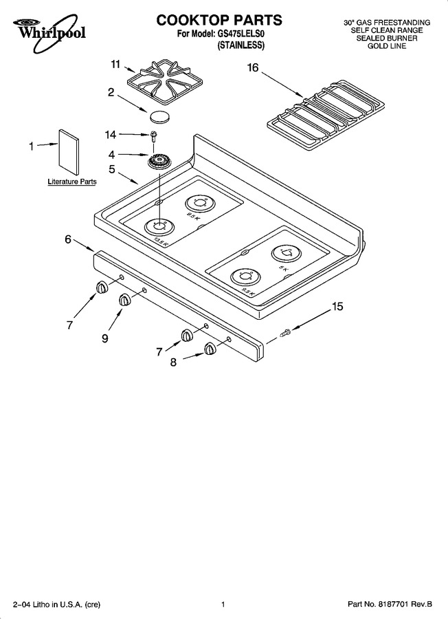 Diagram for GS475LELS0