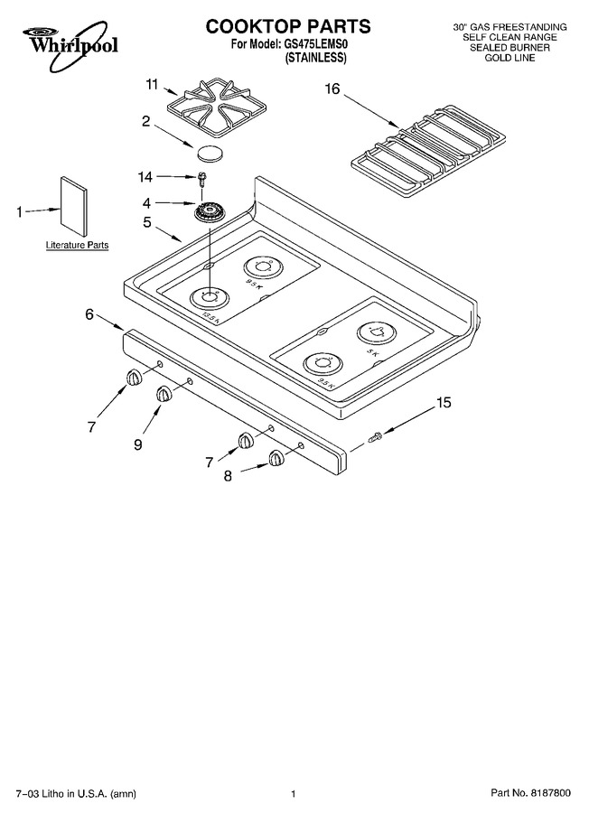 Diagram for GS475LEMS0
