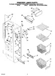 Diagram for 04 - Freezer Liner Parts