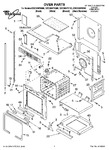 Diagram for 01 - Oven Parts