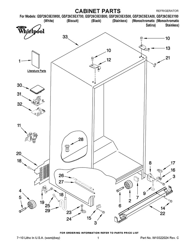 Diagram for GSF26C5EXS00