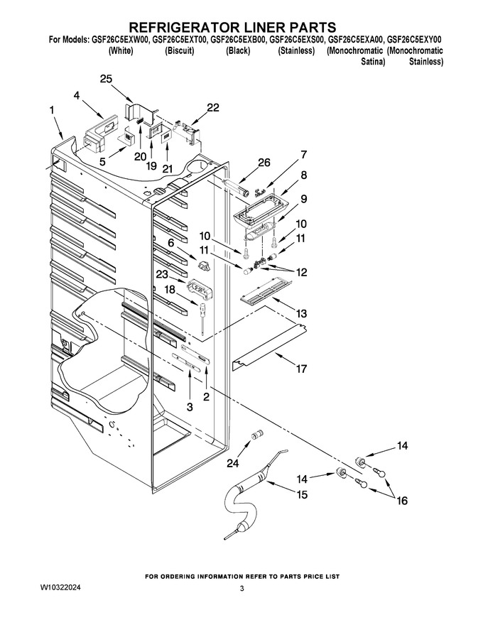 Diagram for GSF26C5EXA00