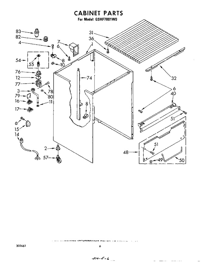 Diagram for GSHF7801W0
