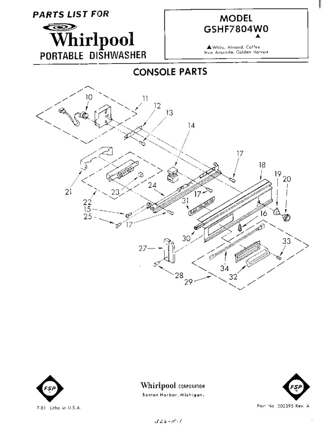 Diagram for GSHF7804W0