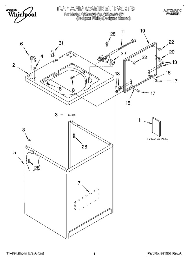 Diagram for GSN2000HQ0