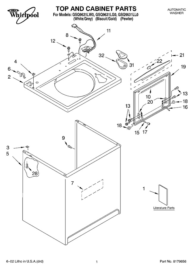 Diagram for GSQ9631LW0
