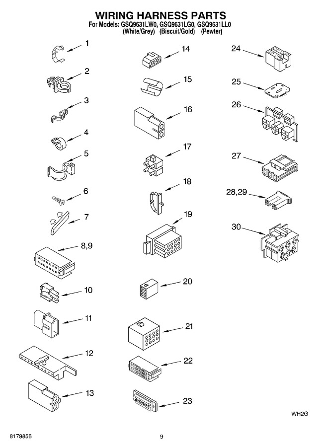 Diagram for GSQ9631LW0