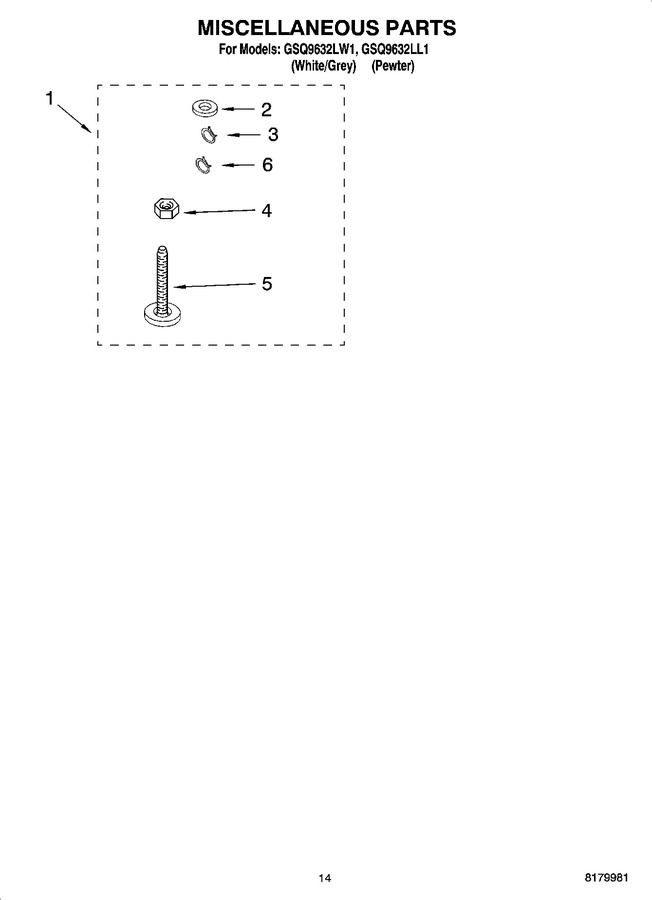 Diagram for GSQ9632LW1