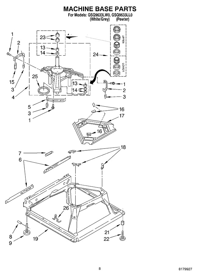 Diagram for GSQ9633LW0