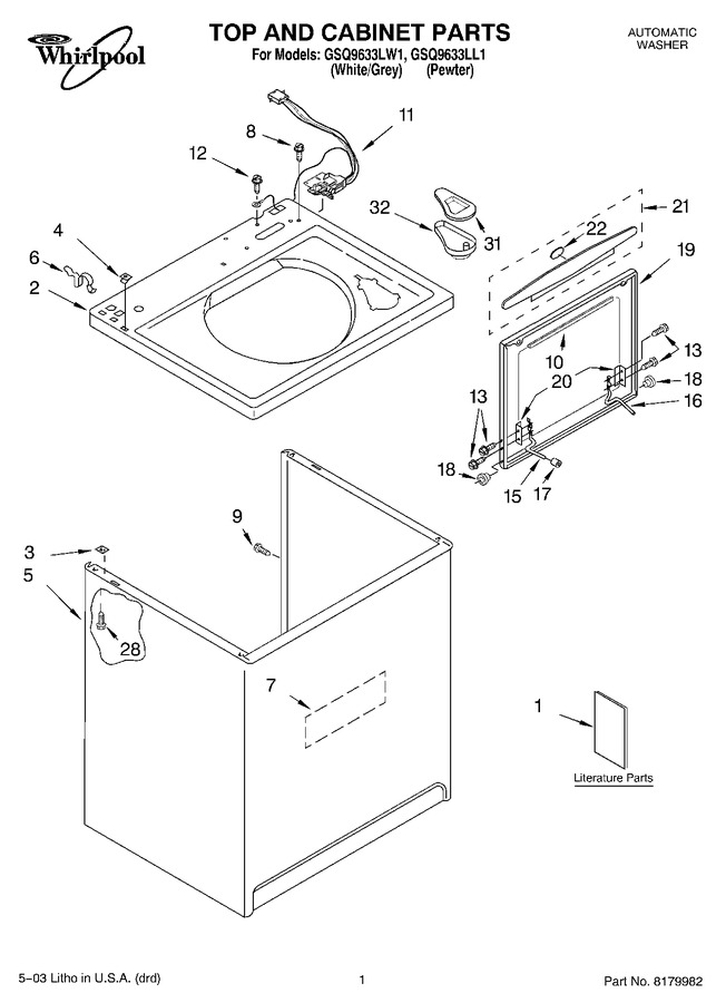 Diagram for GSQ9633LW1