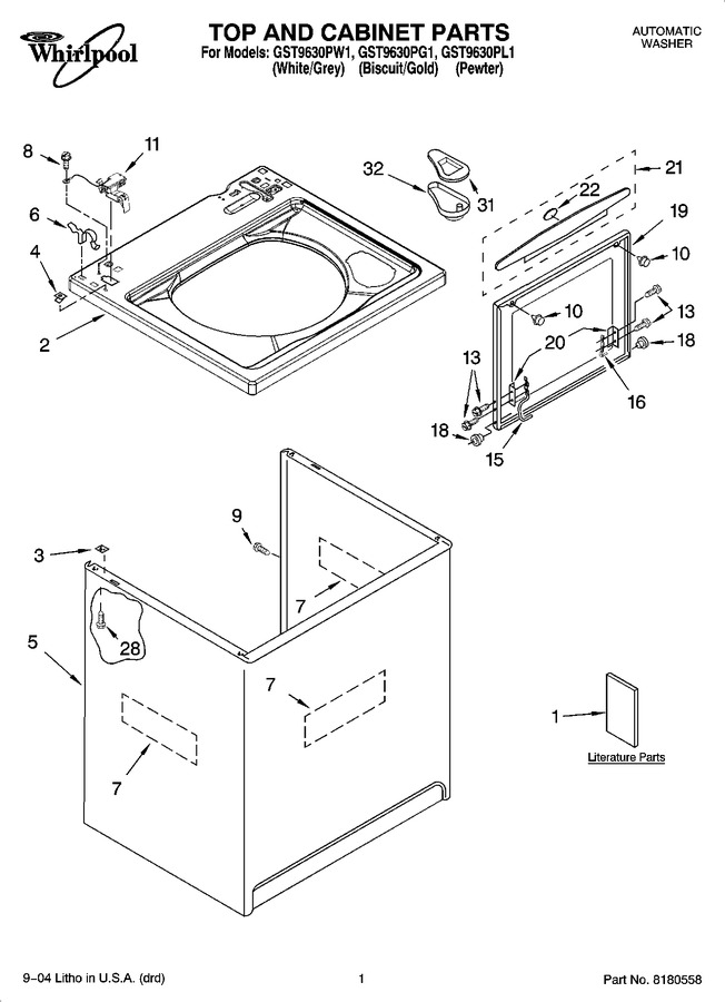Diagram for GST9630PL1