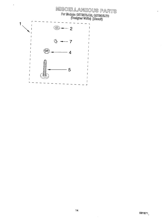 Diagram for GST9675JT0