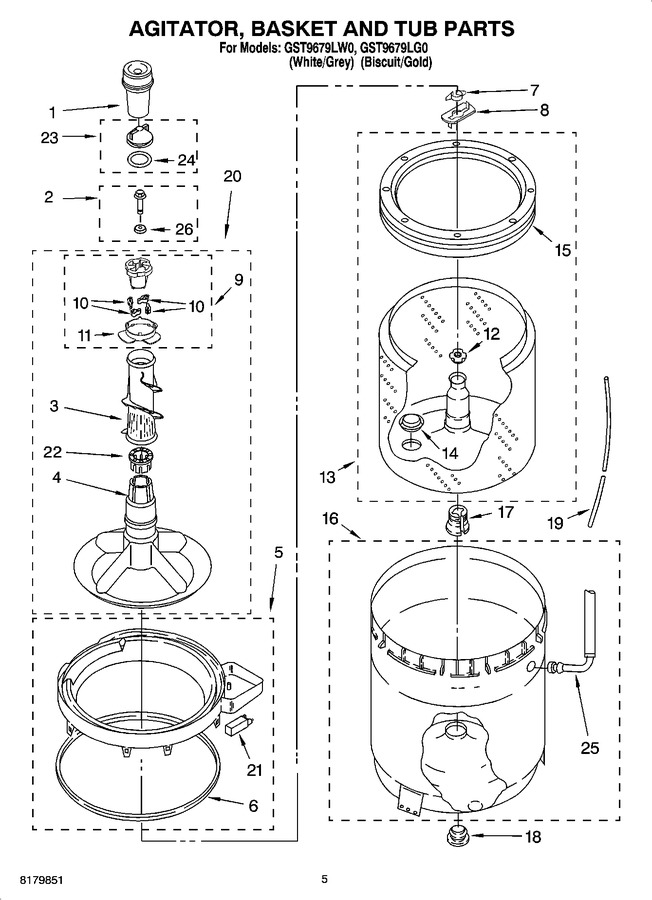 Diagram for GST9679LW0