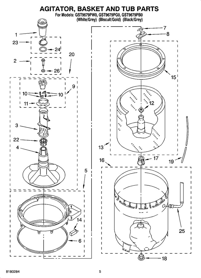 Diagram for GST9679PW0