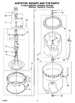 Diagram for 03 - Agitator, Basket And Tub Parts