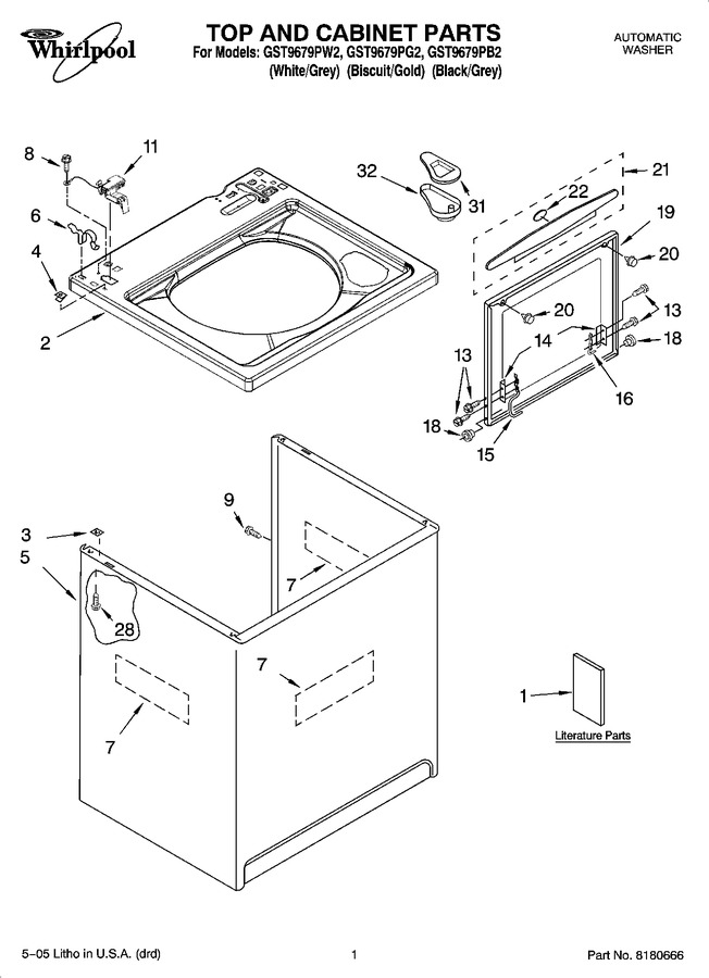 Diagram for GST9679PW2