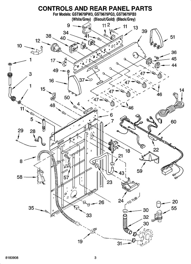 Diagram for GST9679PW3