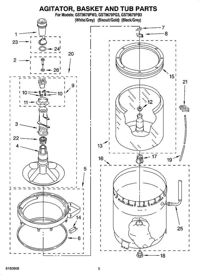 Diagram for GST9679PW3